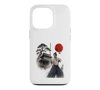 Kyudo Débutant Encre Japonaise Art Calligraphie Coque pour iPhone 13 Pro