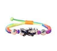 KYUEPONG Bracelet Feng Shui, Feng Shui changement de couleur Pixiu for éloigner les mauvais esprits amulette en or dur vietnamien bracelet réglable richesse sculpté à la main for et porter chance, B