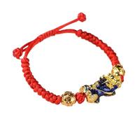 KYUEPONG Bracelet Feng Shui, Feng Shui changement de couleur Pixiu for éloigner les mauvais esprits amulette en or dur vietnamien bracelet réglable richesse sculpté à la main for et porter chance, B
