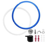 Kyuionty Lot de 18 pièces de rechange pour Instant Pot Duo de 5, 6 litres, accessoires Instant Pot avec anneau d'étanchéité, valve de libération de vapeur, bouclier anti-blocage, bague d'étanchéité de