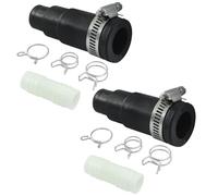 Kyuionty Lot de 2 adaptateurs de tuyau de vidange de lave-vaisselle, compatibles avec les connecteurs de tuyau d'élimination des ordures Insinkerator, comprend un connecteur d'entrée, un collier de