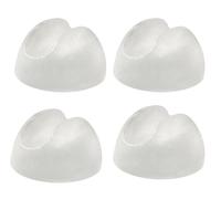 Kyuionty Lot de 4 protections de pieds en épingle à cheveux pour tiges de 0,9 cm à 1,27 cm d'épaisseur, capuchons en caoutchouc pour meubles, tables, chaises, chaises (transparent)