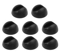 Kyuionty Lot de 8 protections de pieds en épingle à cheveux pour tiges de 0,9 cm à 1,27 cm d'épaisseur, capuchons en caoutchouc pour meubles, tables, chaises, chaises, pieds en épingle à cheveux (noir