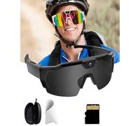 Kyvon Vision Pro - Lunettes Haute définition à Vision Subjective avec Objectif Grand Angle de 120°, libérant Vos Mains, légères Confortables, adaptées au Sport, aux Voyages et au Tournage Vlogs (#B)