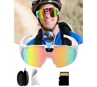 Kyvon Vision Pro - Lunettes Haute définition à Vision Subjective avec Objectif Grand Angle de 120°, libérant Vos Mains, légères Confortables, adaptées au Sport, aux Voyages et au Tournage Vlogs (#A)