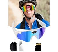 Kyvon Vision Pro - Lunettes Haute définition à Vision Subjective avec Objectif Grand Angle de 120°, libérant Vos Mains, légères Confortables, adaptées au Sport, aux Voyages et au Tournage Vlogs (#C)