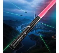 KYWLCO Sabre Laser-Lightsaber RGB 15 Couleurs Rechargeable USB-C - Effets Sonores FX, 4 Modes de Duel, Épées Laser Connectables en Métal - Jouet Cosplay Film, Halloween (1 Pc Noir 78cm)