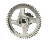 KYX Engrenage droit de transmission en acier dur 55T pour voiture télécommandée 1/10 Tamiya DT04 Hornet-EVO