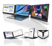 KYY Moniteur portable pour ordinateur portable, 14" FHD 1080p USB-C, triple extension d'écran IPS pour ordinateur portable, double moniteur pour écran supplémentaire, moniteur de voyage pour