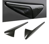 KYYET Bouchon de protection en fibre de carbone pour indicateur de lumière sinusoïdale compatible avec Tesla Model 3 Y X S