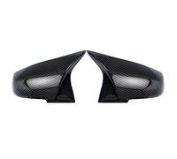 KYYET Caches de rétroviseurs de porte, garnitures de rétroviseurs latéraux de rechange compatibles avec BMW F20 F21 F87 M2 F23 F30 F36 X1 E84 (couleur de la fibre de carbone)