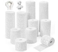 KYYGKY 10 Pcs Bandes de Plâtre 5cm/7.5cm/10cm/15cm*2.7m et 20cm*2.65m, Rouleaux de Plâtres pour Ventre de Femme Enceinte, Bande de Plâtre pour Moulage, Bandes de Plâtres Sculpture, pour Modélisme DIY
