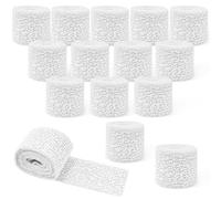 KYYGKY Lot de 15 bandes de plâtre 5x270 cm rouleaux de bandes en plâtre pour ventre de bébé Bandes plâtrées en tissu rouleaux de plâtre pour bricolage et modélisme séchage rapide Aussi pour Le Corps