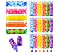 KYYGKY 36 PCS Mini Surligneurs Bonbon - Pastel Kawaii, Pailleté, Pointe Fine, Fluo - Stylos 6 Couleurs Pour Dessiner Peinture