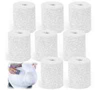 KYYGKY 8 Pcs Bandes de Plâtre 7.5x270cm, Rouleaux de Plâtres pour Ventre de Femme Enceinte, Bande de Plâtre pour Moulage en Tissu, Bandes de Plâtres Sculpture, pour Bricolage Modélisme Séchage Rapide