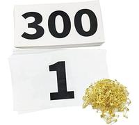 Kyzistn Tyvek Lot de 300 bavoirs de course à pied avec épingles de sûreté pour événements de course de marathon 17,8 x 10,2 cm