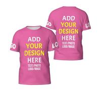 KYZMZ T-Shirts Personnalisés avec Votre Image, Texte, Logo ou Photo - Unisexes pour Hommes et Femmes - Personnalisez avec Vos Photos et Logos