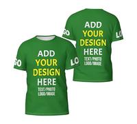 KYZMZ T-Shirts personnalisés avec Votre Propre Image, Texte, Logo ou Photo. T-Shirts Unisexes personnalisés pour Hommes et Femmes - Personnalisez avec Vos Photos, textes et Logos. T-Shirts sur Mesure