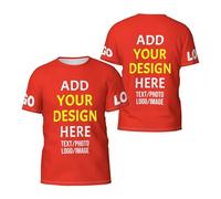 KYZMZ T-Shirts personnalisés avec Votre Propre Image, Texte, Logo ou Photo. T-Shirts Unisexes personnalisés pour Hommes et Femmes - Personnalisez avec Vos Photos, textes et Logos. T-Shirts sur Mesure