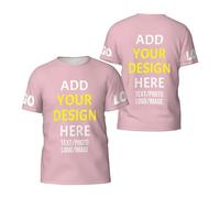KYZMZ T-Shirts Personnalisés Avec Votre Propre Image, Texte, Logo ou Photo - Unisexes pour Hommes et Femmes - Personnalisez Avec Vos Photos et Logos