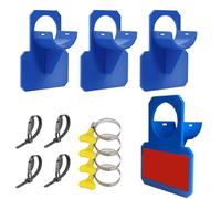 Kyzuzia Lot de 4 supports de tuyau de piscine bleus - Protection anti-torsion - Support de tuyau de piscine - Protection anti-torsion en plastique - Anti-traction (30 à 37 mm)