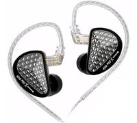 KZ AS16 Pro X Écouteurs Intra-Auriculaires pour Moniteur - 16 Pilotes à Armature équilibrée dans Les Oreilles, écouteurs IEM Professionnels pour Musiciens et chanteurs (sans Micro, Noir)