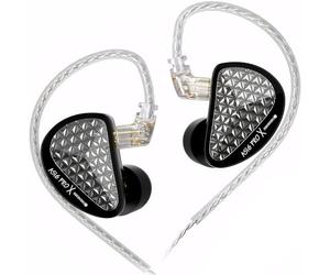 KZ AS16 Pro X Écouteurs Intra-Auriculaires pour Moniteur - 16 Pilotes à Armature équilibrée dans Les Oreilles, écouteurs IEM Professionnels pour Musiciens et chanteurs (sans Micro, Noir)