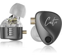Kz Castor Iem Écouteurs Intra-Auriculaires Avec 2 Pilotes Dd Ecouteurs Filaire Avec Micro Casque Renforcé En Basses Interrupteur De Réglage Oreillette Avec Embouts En Silicone[CAS6211793]