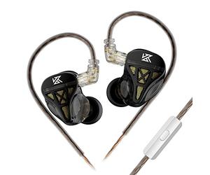 KZ DQS HiFi in Ear Monitors Pilote Dynamique Bobine vocale Haute précision Écouteurs Intra-Auriculaires IEM avec câble détachable OFC 2 Broches 0,75 mm pour Spectacle, Travail (sans Micro)