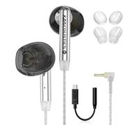 KZ Écouteurs filaires Duet, Dual Dynamic In-Ear Headphones Son cristallin | Isolation du bruit, ajustement ergonomique, adaptateur USB C vers 3,5 mm DSP intégré avec 4EQ, pratique pour les voyages