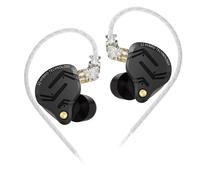 KZ-Écouteurs intra-auriculaires en métal ZS12 PRO X, 1esse + 5BA, HIFI hybride, basse, moniteur, casque, musique, sport, suppression du bruit, casque, nouveauté Black tuning mic