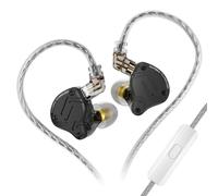 KZ-Écouteurs intra-auriculaires hybrides en métal ZS10 PRO X HIFI Bass,écouteurs sport,casque antibruit,Zmersible PRO AS16 PRO AS12 ZSX ZEX - Type Black with mic