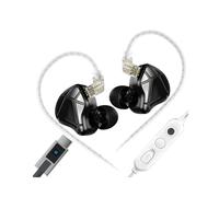 KZ Écouteurs Intra-Auriculaires Jeu Axas Filaires avec Mic et USB-C pour PS4,pour PS5,pour et PC Isolation Phonique Faible Latence Compatibles