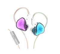 KZ EDC Wired Headset Hanging In Ear Earbuds Headphones With Microphone Game Sport Monitor Noice Cancelling Earphones KZ ZEX Pro
