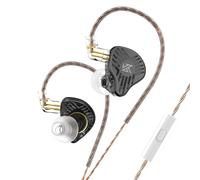 KZ EDS Écouteurs Dynamiques HIFI DJ Moniteur Dans L'oreille Écouteurs Intra-auriculaires Sport Antibruit Casque En Métal KZ ZEX ZSN EDX PRO DQ6S ZES-Black MIC