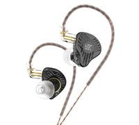 KZ EDS Écouteurs Dynamiques HIFI DJ Moniteur Dans L'oreille Écouteurs Intra-auriculaires Sport Antibruit Casque En Métal KZ ZEX ZSN EDX PRO DQ6S ZES-Noir PAS DE MIC