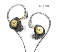 KZ EDX PRO Écouteurs 10mm Double Circuit Magnétique Entraînement Dynamique HIFI Basse Écouteurs Sport Casque Antibruit ZSN PRO ZSTX ZEX PR-Noir PAS DE MIC