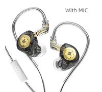 KZ EDX PRO Écouteurs 10mm Double Circuit Magnétique Entraînement Dynamique HIFI Basse Écouteurs Sport Casque Antibruit ZSN PRO ZSTX ZEX PR-Black MIC