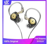 KZ EDX Pro écouteurs dynamique dans l'oreille moniteur HiFi filaire casque basse stéréo jeu musique bouchons d'oreilles suppression du bruit casque Cyan NO MIC
