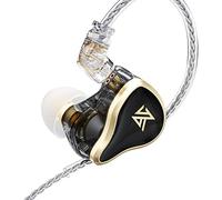 KZ G.K ZAS IEM Écouteurs Intra-Auriculaires filaires, écouteurs Intra-Auriculaires HiFi Son stéréo pour Musiciens (Noir, sans Micro)