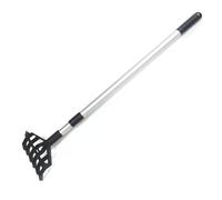 KZ GARDEN - Desherbeur manuel à Mauvaises Herbes Manche téléscopique 91-146cm - Râteau de Désharbage 6 dents Jardin Terrasse Allée