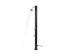 KZ GARDEN - Douche Solaire Extérieure 20L Hauteur 217cm 3.5Bar Ø 15cm Noire Pommeau et Mitigeur Chromés Douche de Jardin Piscine Plage