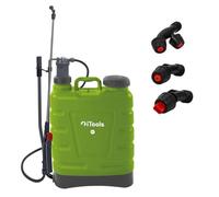 KZ GARDEN - Pulvérisateur Manuel 16 litres Pompe Manuelle Haute Pression 5.5 Bar Jardin, toiture, Potager 3 Buses réglables