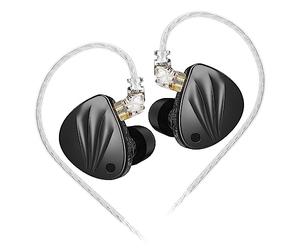 KZ Krila 1DD+1BA Écouteurs intra-auriculaires HiFi accordables avec 4 niveaux de réglage et 16 options de réglage Câble détachable 2 broches Prise 3,5 mm (sans micro)