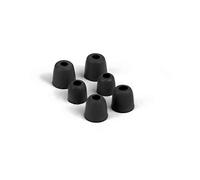 KZ Lot de 3 embouts de rechange en mousse pour écouteurs intra-auriculaires Taille L M S Noir