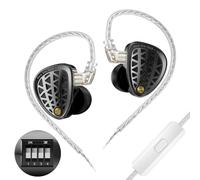 KZ Zenith IEM Écouteurs filaires, écouteurs professionnels à isolation sonore, son clair et basses profondes, pilote dynamique unique, moniteur intra-auriculaire sécurisé pour ingénieurs audio,