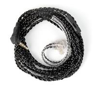 KZ ZS10 PRO - Câble IEM de 2 m de long avec micro, CCZ 4N OFC tressé torsadé pour casque KZ ZSN PRO X/ZS12 PRO X (QDC 3,5 mm, avec micro)