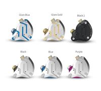 KZ ZS10 Pro casque en métal 4BA + 1DD hybride 10 pilotes HIFI basse écouteurs dans l'oreille moniteur casque Sport suppression de bruit écouteurs ZS10Pro Blue2 No Mic