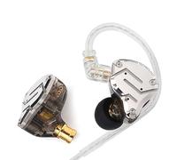 KZ ZS10 Pro Écouteurs intra-auriculaires IEM, pilote hybride 4B 1DD, écouteurs de jeu HiFi avec façade en acier inoxydable, casque intra-auriculaire pour musicien audiophile (sans micro, noir)