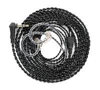 KZ ZS10 Pro IEM Câble de moniteur intra-auriculaire de 1,2 m de long, CCZ C01 4N OFC amélioré pour écouteurs ZSN Pro, Castor, EDX PRO, ZS12 PRO X, ZS10 PROX, ZAR, ZAS, CCA CRA (1,2 m, broches QDC sans